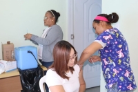 EN COORDINACIÓN CORAAMOCA Y SALUD PÚBLICA REALIZAN JORNADA DE VACUNACIÓN.